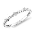 thumbnail image 1 of 0,10 Ct P.t. Forme Ronde Diamond Naturel Dernier Design Alliance Éternité pour Femmes en Or Blanc Massif 18K Taille 8, 1 of 7