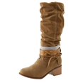 thumbnail image 1 of B91xZ Bottes Chelsea à Plateforme pour Femmes Bottes de Noël Randonnée Hiver Chaudes Vintage pour Femmes, Kaki 9, 1 of 5