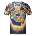 thumbnail image 4 of EGNMCR T-Shirts à Manches Courtes pour Hommes Été Décontracté Col Rond T-shirt, Mode de Rue pour Hommes Décontracté Design Intéressant Imprimé Col Rond Manches Courtes,, 4 of 9