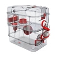 thumbnail image 1 of Rody3 Duo Cage pour Hamster - à 2 Étages - Grenadine - 41 x 27 x 40.5 cm, 1 of 7