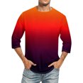 thumbnail image 1 of SDNall Shorts pour Hommes Hommes Imprimé Col Rond Décontracté Mode Manches Courtes Blouses Col Rond Chemises Chemises pour Hommes,T-Shirts à Manches Longues pour Hommes,Chemises à Manches Longues pour Hommes, 1 of 4