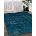 thumbnail image 2 of Ahgly Company Indoor Rectangle Abstract Teal Green Persian Area Rugs, 3' x 5', 2 of 6