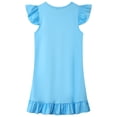 thumbnail image 2 of MIASHUI Robe de Princesse pour Tout-Petites Filles, Chemise de Nuit Graphique pour Enfants, Manches à Volants, Vêtements, Bleu, 9-10 Ans, 2 of 7