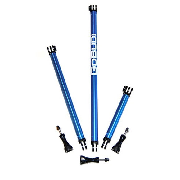 GoBUDi Extension Pole Set Compatible with All GoPro Hero Cameras, Includes Bolts (3 Fixed Set)