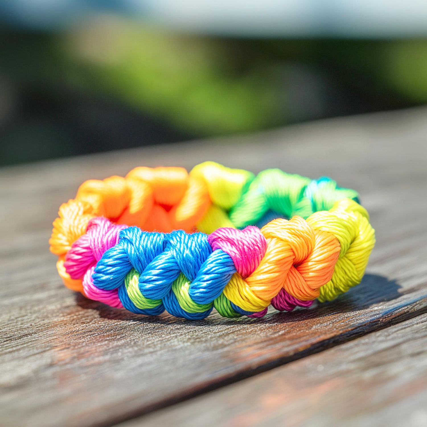 TINY HANDS Parachute Cord, Tie Dye, 100 % Nylon 4 mm (0.16 in), 5.5 m (18 ft), Age 6+, Kids, Crafts