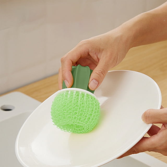 Yhmxh Kitchen Gadgets Kitchen Accessories Kitchen Items Kitchen Gifts Kitchen Essentials Pot Brush Cactus Cleaning Gradient Colour Cleaning Brush Pot Brush Cactus Pot Brush pot brus