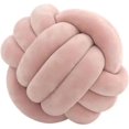 thumbnail image 1 of Coussin Décoratif à Nœud (Velvet Blush, 28 cm), 1 of 8