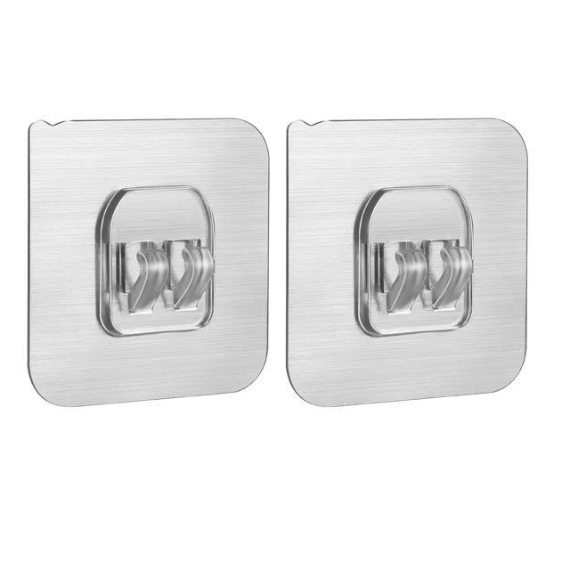 Crochets Muraux de Cuisine, Crochets Adhésifs Transparents Robustes 2PCS pour le Bureau