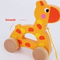 thumbnail image 2 of TOOKYLAND Animal en Bois à Tirer - Jouet à Tirer pour Tout-Petits, 18 M+, 2 of 9