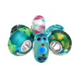 thumbnail image 3 of CHUANK Bling Jewelry Mixed Set Blue Green Pink Multicolor Murano Glass Swirl Charm Bead, 3 of 4