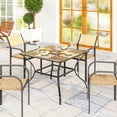 thumbnail image 2 of Outsunny Table à Manger d'Extérieur avec Dessus en Panneau PC, Table de Patio Carrée pour 4, 2 of 10