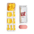thumbnail image 5 of KISS imPRESS Color No Glue Pedi Press-On Toenails Solid Yellow Squoval Shape Includes 24 Nails Prep Pad 1 Manicure Stick 1 Mini File, 5 of 5