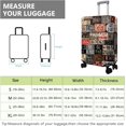 thumbnail image 3 of Travel Luggage Cover Suitcase Protector Fits 18-32 Inch Luggage Wheel Covers Patterned Travel Related Items Flower Luggage Protector Elastic Luggage Anti-scratch Suitcase Cover S, 3 of 5