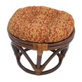 thumbnail image 1 of Coussin Repose-Pieds Capitonné Rond en Polyester Filé de 18 Po, 1 of 2