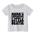 thumbnail image 4 of Girls Softball under Shirts Ruffle Girl Clothes Children's Casual Letter Pattern Print Multicolor Round Neck Short Sleeves, 4 of 4