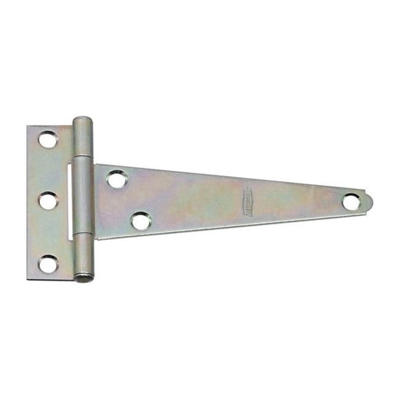 National Manufacturing Sales 5702634 5 in. Steel Light T-Hinge, Zinc-Plated - Pack of 2