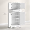 thumbnail image 3 of HOMCOM 50.5" Kitchen Pantry Storage Cabinet with Doors and Adjustable Shelf, 3 of 10