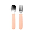 thumbnail image 1 of First-Grade Kids Cutlery Set,2 Pcs Safe Fork & Spoon,Silicone Grip,BPA-Free,Easy-Grip Design,Durable for Toddlers,Mealtime Utensils for Baby & Preschoolers,PENDANE,Pink, 1 of 9