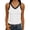 #0502-White, variant on Pounoo Sleeveless Tops for Women Solid Color Crewneck Rib Knit Racerback Tank Top Fitted Stretchy Breathable Basic Tees Gift