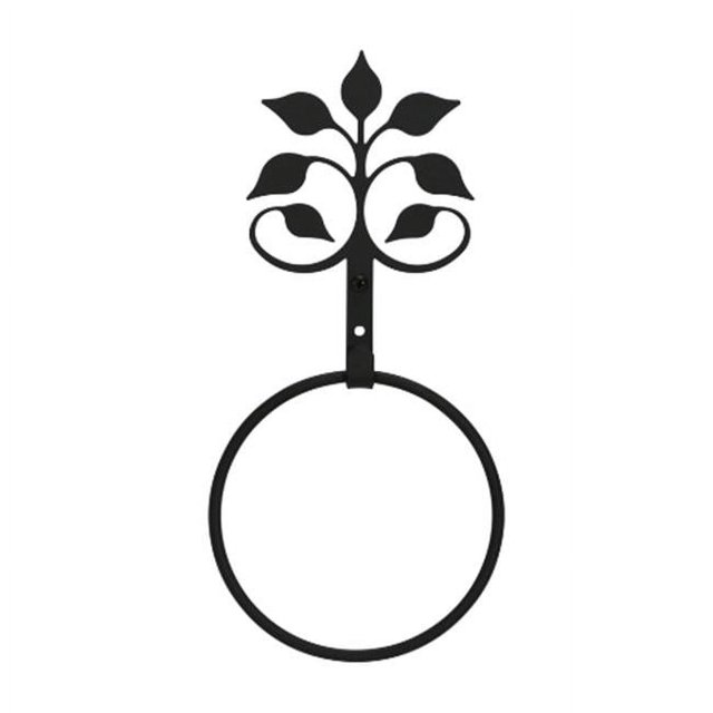 Village Wrought Iron TBR-109 Feuille Fan Anneau de Serviette