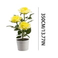 thumbnail image 3 of EGNMCR 3 Led Rose Lantern Solar 3 Heads Rose LED Potted Table Lamp Night Light Solar lantern, 3 of 4