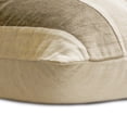 thumbnail image 3 of The HomeCentric Cushion Covers For Couch, Brown Pack of 2, 20x20 inch (50x50 cm) Throw Pillows, Velvet Patchwork Throw Pillows For Couch, Striped Pattern Modern Style Easter - Velvet Band Taupe, 3 of 5