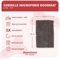 thumbnail image 2 of GFDYREE - Ultra Absorbent Microfiber Dog Door Mat, Durable, Quick Drying, Washable, Prevent Mud Dirt, Keep Your House Clean (Ash, Large) - 36 x 26 Inch, 2 of 7