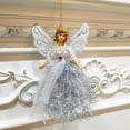 thumbnail image 4 of Christmas Tree Topper Angel, Made of High-quality Plastic, with Hanging Rope, for Christmas Decorations, Can be Used as Tabletop or Tree Ornament, 4 of 4