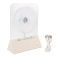 thumbnail image 2 of Transparent Desktop Fan, Quiet and Magnetic Wall Mounted Design 4 Wind Speed Clear Magnetic Portable Fan for Daily Home Camping, 2 of 7