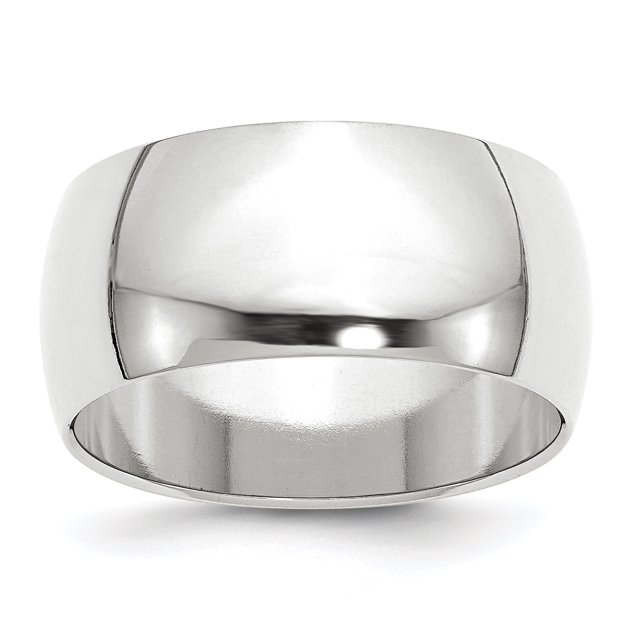 14KW 10mm Half Round Band Size 11.5 Size 11.5