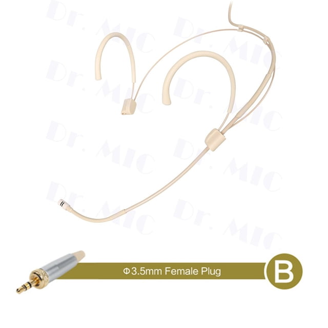 Adjustable Headset Mic Cardioid Headworn Microphone 3.5Mmxlr for Wireless