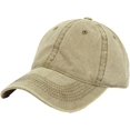 thumbnail image 1 of LinYooLi Retro Solid Baseball Cap for Women Men Trendy Denim Feel Soft Adjustable Skullcap Hats All Season Casual, 1 of 5