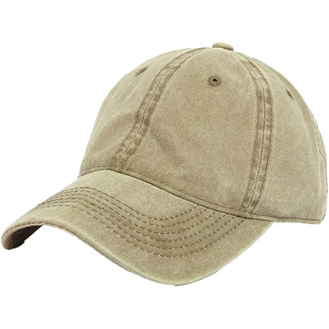LinYooLi Retro Solid Baseball Cap for Women Men Trendy Denim Feel Soft Adjustable Skullcap Hats All Season Casual