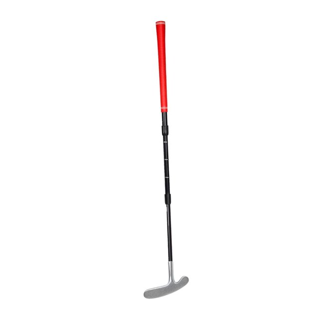 Lipstore Golf Putter Adjustable Children AntiSlip Grip Left and Right Handed Putter Golf Black Red