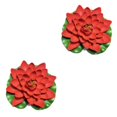 thumbnail image 3 of QualitChoice Artificial Lotus Replacement Simulation Outdoor Garden Park Pond Pool Photography Fake Water Flower Decor Red 2PCS, 3 of 6