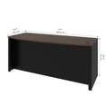 thumbnail image 5 of Bestar Connexion 72W Desk Shell in antigua & black, 5 of 5
