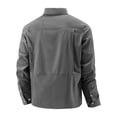 thumbnail image 4 of Lovzfmll Men's Waterproof Shacket, Quick Dry Shirt Jacket, Lapel Collar Button Front, Elastic Outdoor, Fall Jackets for Men, Water Resistant Coat, 4 of 4