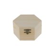 thumbnail image 2 of Boîte à Bijoux Hexagonale en Bois Non Peinte Coffre à Bibelots, 2 of 8