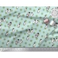 thumbnail image 2 of Soimoi Rayon Fabric Dot & Penguin Ocean Printed Fabric 1 Yard 56 Inch Wide, 2 of 3