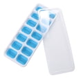 thumbnail image 4 of LSLJS 1 PC Covered Ice Tray Set with 14 Ice Cubes Molds Flexible Rubber Plastic, 4 of 6