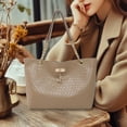 thumbnail image 4 of Fridja Sac pour Femmes en Forme de Cerf, Nouveau Sac à Main pour Femmes, Grande Capacité, Sac à Bandoulière, Texture Avancée, Cabas Rétro pour Femmes Alliant Praticité et Mode, Rafraîchissement d'Été pour la Maison, 4 of 6