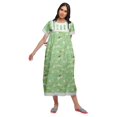 thumbnail image 4 of Moomaya Chemise de Nuit à Col Marin en Coton Imprimé pour Femmes, Boutonnée, 4 of 5