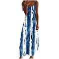 thumbnail image 2 of Ovzne Robes d'Été pour Femmes 2025 Robe Femmes Robes d'Été pour Femmes Imprimé Sans Manches Col Rond Robe Décontractée Longues Robes Grande Taille Robe Maxi Imprimée Liquidation, 2 of 5