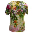 thumbnail image 5 of Plus Size Women Short Sleeve Printed V Neck Tops Tee T Shirt Blouse, 5 of 5