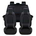 thumbnail image 2 of Maidao Car Seat Covers for Honda for Ridgeline 2006-Present 5 Seats Compatible Airbag Leather Waterproof Front Rear Cushion Protector Full Set with Pillow and Headrest Black, 2 of 8