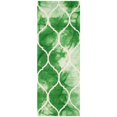 thumbnail image 2 of Safavieh Dip Dye Collection DDY685Q Handmade Moroccan Ogee Geometric Watercolor Green and Ivory Wool Area Rug (8' x 10'), 2 of 10