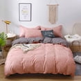 thumbnail image 2 of Four Piece Plain Printed Soft and Breathable Bedding Set for Bed 150X200, 2 of 9