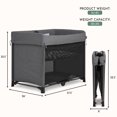 thumbnail image 4 of Evolur Zane Portable Playard | On the Go- Instant Fold Playard, Gray, 4 of 7