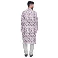 thumbnail image 3 of Atasi Designer Kurta Set For Boys Printed Long Kurta Pajama Summer Clothing, 3 of 4