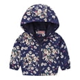 thumbnail image 1 of Toddler Girls Winter Coat Cute Animal Printed Solid Color Lightweight Coat Windproof Puffer Jacket Spring Fall Winter Jacket 12-18 Months Kids Clothes, 1 of 3